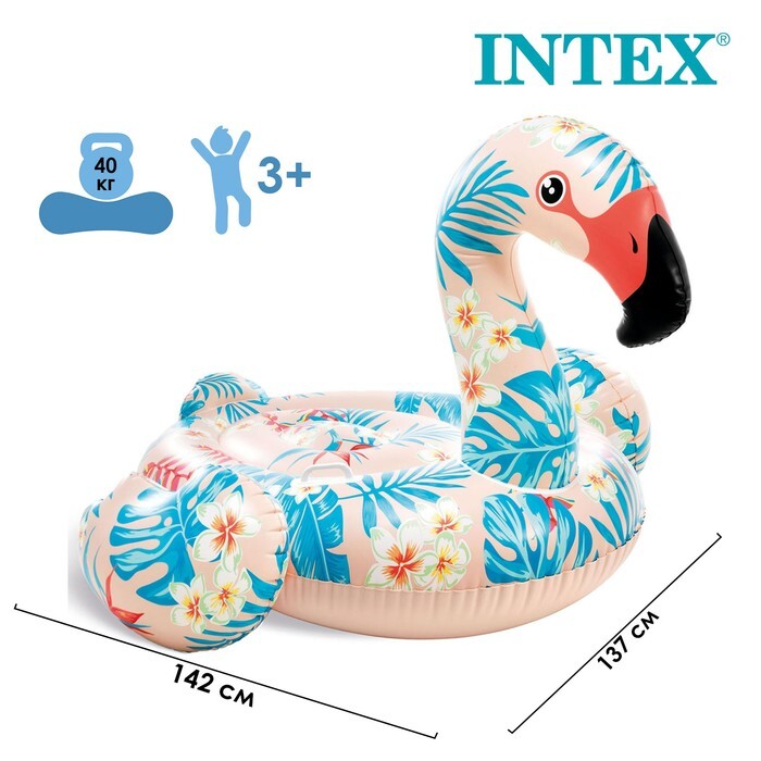 57559- İNTEX 142cm Tropical Flemingo Binici